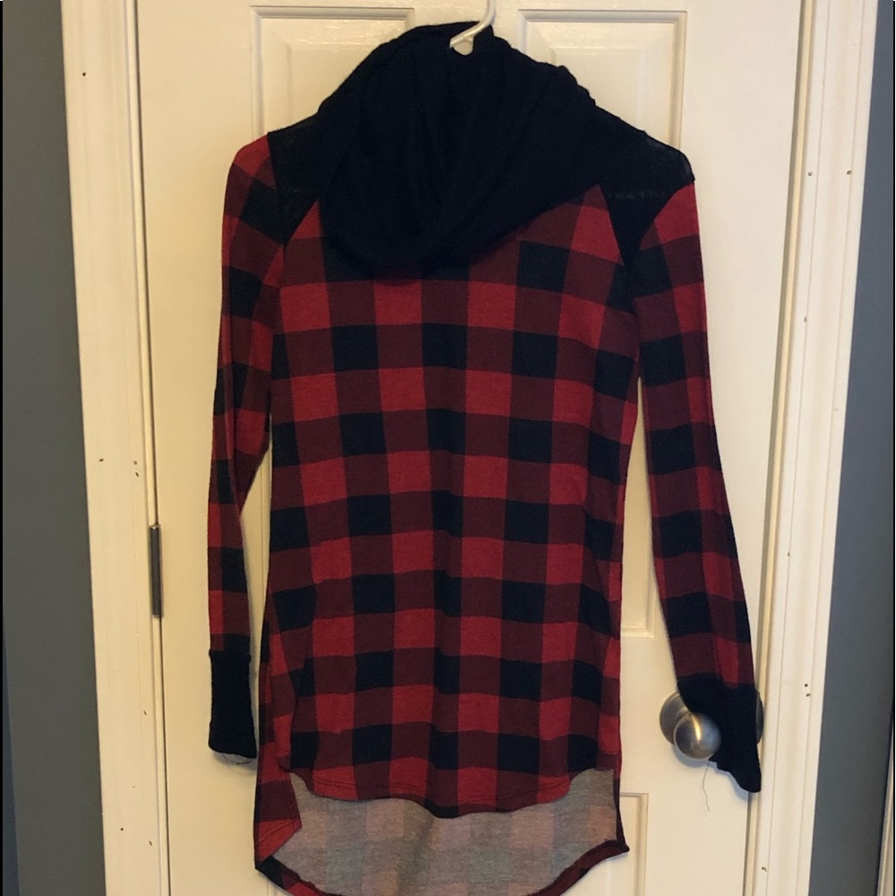 Buffalo plaid tunic